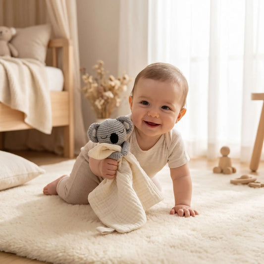 doudou koala bebe quarte patte sourian
